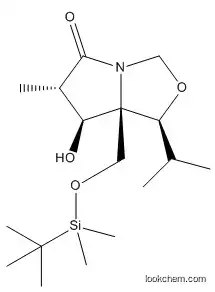 (3R,4S,5S,6S)-1-Aza-5-(t-butyldimethylsilyloxymethyl)-4-hydroxy-6-isopropyl-3-methyl-7-oxabicyclo[3.3.0]-octan-2-one